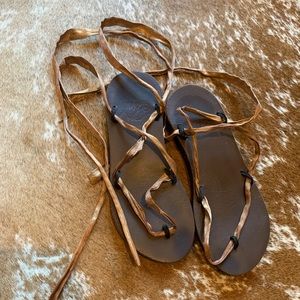 Tie-Up Sandals